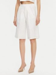 Max Mara Leisure Szorty materiałowe Texas 2516781027650 Biały Regular Fit. Białe szorty damskie Max Mara Leisure, bez wzorów, z bawełny. Za 449.99 zł.