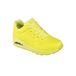 Buty do chodzenia damskie Skechers Night Shades. Żółte obuwie sportowe damskie Skechers, z materiału, bez zapięcia, trekkingowe, Skechers Sport. Za 418.00 zł.