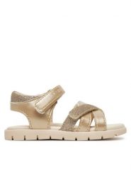 Tommy Hilfiger Sandały T1A2-33771-1381 M Złoty. Żółte sandały dziewczęce Tommy Hilfiger, ze skóry, bez obcasa, bez zapięcia. Za 159.99 zł.
