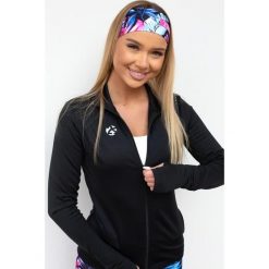 Rozpinana czarna bluza do biegania damska 2skin Time to run. Czarne bluzy damskie 2SkIN, s, bez wzorów, z elastanu, bez kaptura. Za 259.00 zł.