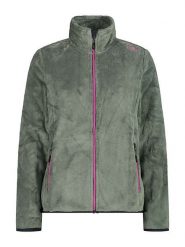 CMP Kurtka polarowa w kolorze zielonym rozmiar: 42. Zielone kurtki damskie CMP, bez wzorów, z materiału, bez kaptura. Za 144.24 zł.