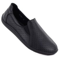 Skórzane półbuty damskie barefoot ażurowe M.Daszyński OL38-2. Półbuty damskie M.Daszyński, w ażurowe wzory, ze skóry, bez obcasa, bez zapięcia. Za 229.99 zł.