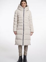 Rino & Pelle Pikowany płaszcz damski - Keilafur Kobiety Sztuczne włókno biały jednolity, 44. Białe płaszcze damskie Rino & Pelle, bez wzorów, z włókna, bez kaptura. Za 949.95 zł.