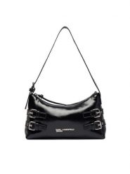 Karl Lagerfeld Jeans Torebka B1W30156 Czarny. Czarne torebki klasyczne damskie Karl Lagerfeld Jeans, z jeansu, bez dodatków. Za 639.99 zł.