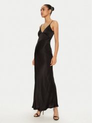 BARDOT Sukienka wieczorowa 57516DB7 Czarny Regular Fit. Czarne sukienki damskie Bardot, bez wzorów, z wiskozy, wizytowe, bez ramiączek. Za 399.99 zł.