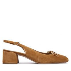 Czółenka HÖGL. Brązowe czółenka damskie Högl, bez wzorów, bez obcasa. Za 739.99 zł.