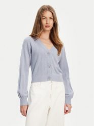 Guess Kardigan W5YR01 Z2ZK2 Niebieski Regular Fit. Niebieskie kardigany damskie Guess, s, z aplikacjami, z wiskozy. Za 339.99 zł.