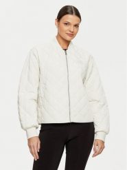 Calvin Klein Jeans Kurtka bomber J20J224701 Écru Relaxed Fit. Kurtki damskie Calvin Klein Jeans, xl, bez wzorów, z jeansu, bez kaptura. Za 419.99 zł.