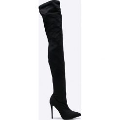 Missguided - Kozaki. Białe kozaki damskie Missguided, z materiału. W wyprzedaży za 199.90 zł.