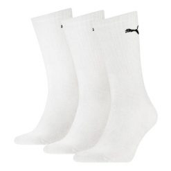 SKARPETY Puma Crew Socks 3 Pack, Dla obu płci. Białe skarpetki damskie Puma, bez wzorów, z bawełny. Za 46.99 zł.