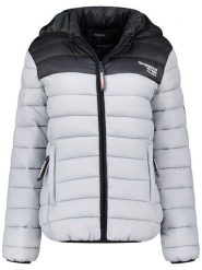 Geographical Norway Kurtka pikowana "Atikoclerc" w kolorze szarym rozmiar: XXL. Szare kurtki damskie Geographical Norway, xxl, bez wzorów, bez kaptura. Za 183.59 zł.