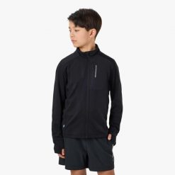 Bluza Polarowa Rozpinana Trening Junior Swedemount Ultra Light Full Zip B. Czarne bluzy damskie SWEDEMOUNT, bez wzorów, z polaru, bez kaptura. Za 169.99 zł.
