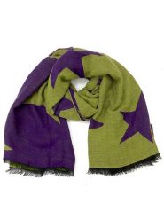 MILANO AMOUR Szal w kolorze fioletowo-zielonym - 176 x 68 cm rozmiar: onesize. Różowe szaliki damskie MILANO AMOUR, bez wzorów, z materiału. Za 131.12 zł.
