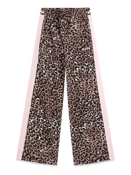Guess Spodnie dresowe J6YB16 W3049 Brązowy Regular Fit. Brązowe spodnie dresowe dziewczęce Guess, z aplikacjami, z bawełny. Za 264.99 zł.
