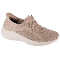 Buty sportowe Sneakersy damskie, Slip-Ins Ultra Flex 3.0 - Brilliant. Brązowe obuwie sportowe damskie Skechers, bez zapięcia, trekkingowe, Skechers Sport. Za 339.99 zł.