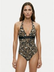 Tommy Hilfiger Strój kąpielowy UW0UW06372 Beżowy. Brązowe stroje jednoczęściowe Tommy Hilfiger, bez wzorów, z syntetyku. Za 409.99 zł.