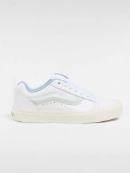 Vans Skórzane sneakersy "Knu Skool" w kolorze biało-błękitnym rozmiar: 37. Białe obuwie sportowe damskie Vans, bez zapięcia. Za 153.71 zł.