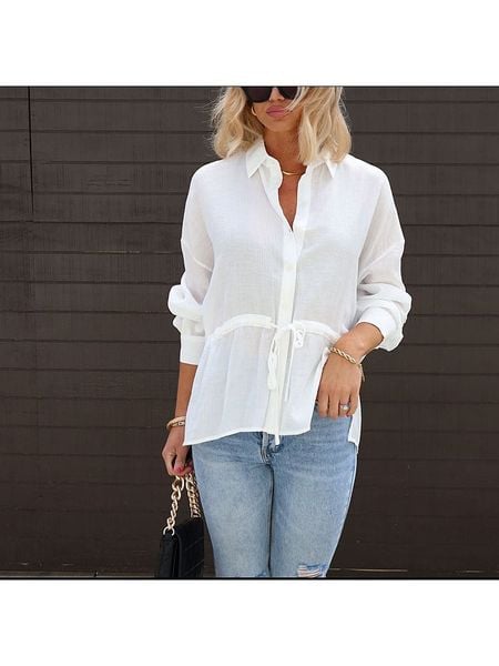 LA Angels Bluzka w kolorze kremowym rozmiar: M. Brązowe bluzki damskie LA Angels, m, bez wzorów, z bawełny, bez kołnierzyka, bez ramiączek. Za 96.83 zł.