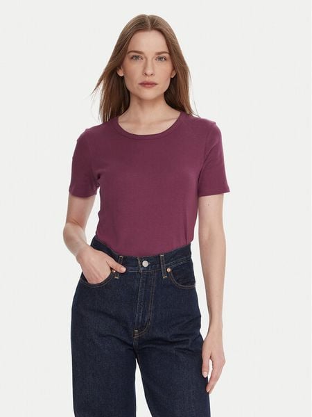 United Colors Of Benetton T-Shirt 3GA2E16A0 Fioletowy Regular Fit. Fioletowe t-shirty damskie United Colors Of Benetton, m, bez wzorów, z bawełny, bez kołnierzyka. Za 39.99 zł.