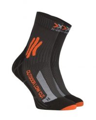 Skarpety trekkingowe X-Socks Trek Outdoor Low Cut 4.0. Brązowe skarpetki damskie X Socks, bez wzorów, z materiału. Za 60.00 zł.