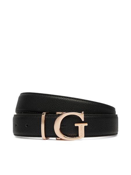 Guess Pasek BW9465 P6330 Czarny. Czarne paski damskie Guess, z aplikacjami, ze skóry. Za 234.99 zł.