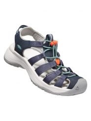 Keen Sandały "Astoria West" w kolorze szarym do wody rozmiar: 37. Szare sandały damskie Keen, bez wzorów, z gumy, bez obcasa, na płaskiej podeszwie, bez zapięcia. Za 139.54 zł.