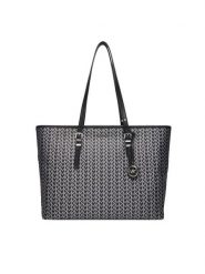 MICHAEL Michael Kors Torebka Quinn 30T5SQNT9O Czarny. Czarne shopper bag MICHAEL Michael Kors, bez wzorów, z materiału, bez dodatków. Za 809.99 zł.