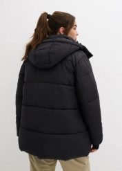 Hydrofobowa kurtka funkcyjna. Czarne kurtki damskie bonprix, bez wzorów, bez kaptura. Za 309.99 zł.