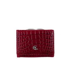 Mały portfel damski Canaletto z naturalnej skóry tłoczonej na wzór krokodyla z RFID – elegancja i bezpieczeństwo PD2000s162. Portfele damskie bez wzorów, ze skóry. Za 125.98 zł.