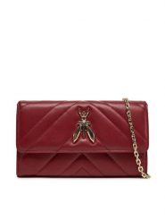 Patrizia Pepe Torebka CB9798/L004-R845 Bordowy. Czerwone torebki wieczorowe damskie Patrizia Pepe, bez wzorów, ze skóry, bez dodatków. Za 759.99 zł.