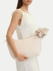 GINO ROSSI Torebka C-LDA8483 Écru. Białe torebki klasyczne damskie Gino Rossi, z materiału, bez dodatków. Za 229.99 zł.