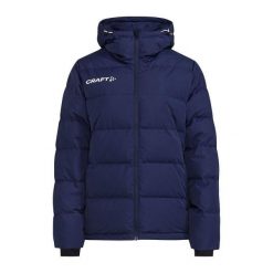Damska kurtka puchowa Craft Evolve. Czarne kurtki damskie Craft, na zimę, xs, bez wzorów, z dzianiny, z kapturem. Za 932.60 zł.