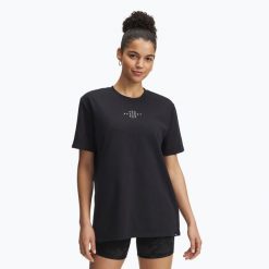 Koszulka damska Under Armour Project Rock Campus. Czarne bluzki damskie Under Armour, m, bez wzorów, rockowe, bez kołnierzyka, bez ramiączek. Za 159.99 zł.