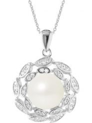 Pearl Addict Srebrny naszyjnik z perłą - dł. 42 cm rozmiar: onesize. Białe naszyjniki damskie Pearl Addict, z cyrkonią, srebrne. Za 260.99 zł.