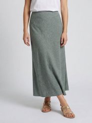 MOSS COPENHAGEN Spódnica "Viana" w kolorze zielonym rozmiar: L. Zielone spódnice damskie Moss Copenhagen, l, bez wzorów, maxi. Za 153.34 zł.