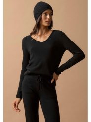 Perfect Cashmere Kaszmirowy sweter "Shannon" w kolorze czarnym rozmiar: L. Czarne swetry klasyczne damskie Perfect Cashmere, l, z kaszmiru, bez kołnierzyka. Za 210.81 zł.