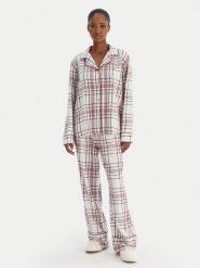 Tommy Hilfiger Piżama UW0UW06155 Écru Relaxed Fit. Piżamy damskie Tommy Hilfiger, bez wzorów, z wiskozy, bez ramiączek. Za 559.99 zł.