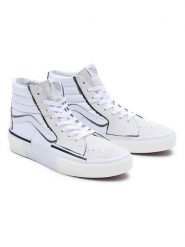 Vans Sneakersy "SK8-Hi Reconstruct" w kolorze kremowo-biało-czarnym rozmiar: 45. Białe obuwie sportowe damskie Vans, za kostkę, bez zapięcia. Za 162.87 zł.