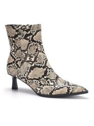 C'M Botki w kolorze beżowym rozmiar: 38. Brązowe botki damskie C'M, ze skóry, eleganckie, bez obcasa, bez zapięcia. Za 130.99 zł.