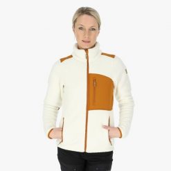 Bluza polarowa turystyka damska Swedemount Nordkap Pile Jacket wodoodporna. Białe bluzy damskie SWEDEMOUNT, na zimę, bez wzorów, z polaru, bez kaptura. Za 371.00 zł.