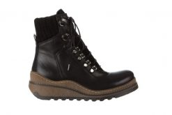 Trzewiki Bayla 161 050 0401 9 01 28 Black 161168, Czarny, Skóra naturalna - 36. Czarne obuwie sportowe casual damskie Bayla, ze skóry, bez zapięcia. W wyprzedaży za 224.10 zł.