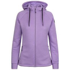 Dlx Lynsky - damska bluza z kapturem Dlx Gelsomino Marl. Fioletowe bluzy damskie DLX, na jesień, m, bez wzorów, z materiału, z kapturem. Za 277.99 zł.