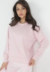 Różowa Bluza Dzianinowa Wsuwana ze Ściągaczem Avaeh. Czerwone bluzy damskie Born2be, xs, bez wzorów, z dzianiny, bez kaptura. Za 44.99 zł.