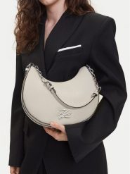 KARL LAGERFELD Torebka A2W30019 Kremowy. Białe torebki klasyczne damskie KARL LAGERFELD, ze skóry, bez dodatków. Za 719.99 zł.