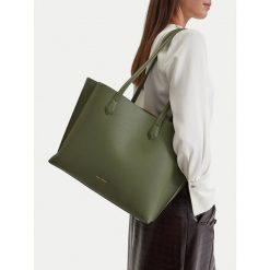 Torebka GINO ROSSI. Zielone shopper bag Gino Rossi, bez dodatków. Za 299.99 zł.
