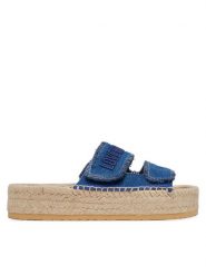 LOVE MOSCHINO Espadryle JA28383G0MJO5700 Niebieski. Niebieskie espadryle damskie Love Moschino, bez wzorów, z materiału, bez obcasa. Za 439.99 zł.