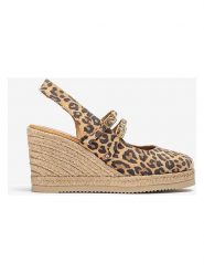 Unisa Skórzane czółenka w kolorze beżowo-brązowym na koturnie rozmiar: 36. Brązowe czółenka damskie Unisa, bez wzorów, bez obcasa, na koturnie. Za 217.99 zł.