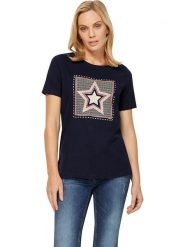 Heine Koszulka w kolorze granatowym rozmiar: 44. Niebieskie koszulki damskie Heine, bez wzorów, bez kołnierzyka, bez ramiączek. Za 57.06 zł.