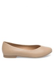 Lasocki Baleriny EST-RUMBA-02 Beżowy. Brązowe balerinki damskie Lasocki, bez wzorów, ze skóry. Za 149.99 zł.