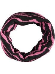 Buff Szal-koło w kolorze czarno-jasnoróżowym - 29 x 27 cm rozmiar: onesize. Czarne szaliki damskie Buff, bez wzorów, z materiału. Za 105.95 zł.